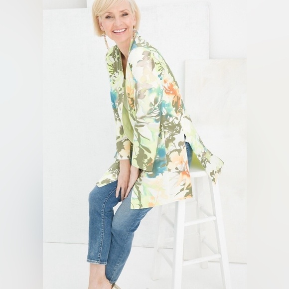 Chicos' Spring Paradise Duster/ Size 3 - Picture 13 of 14